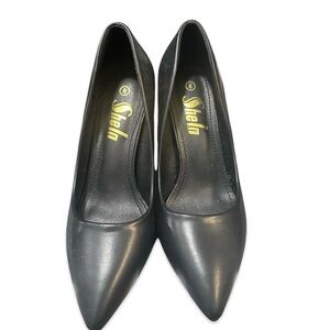 SHEIN Elegant Black Pointed Heels